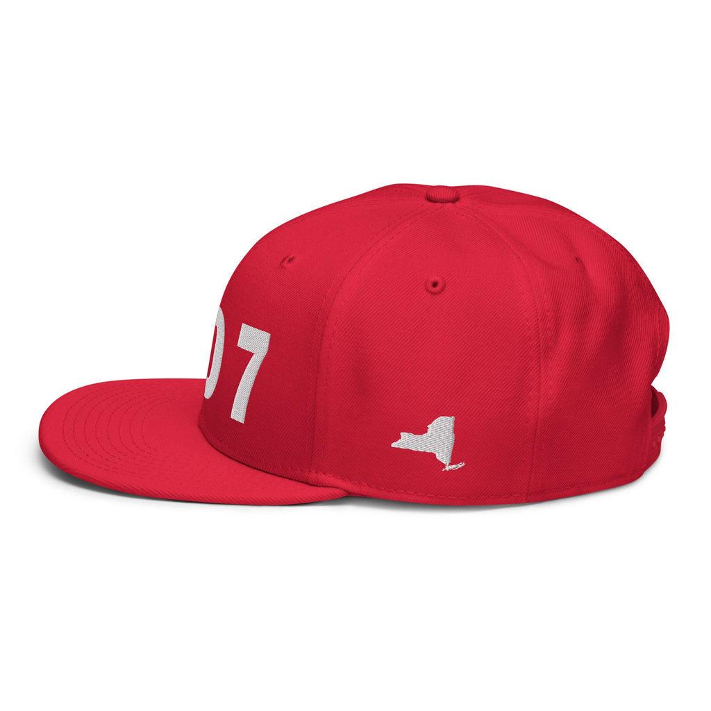 607 Area Code Snapback Hat