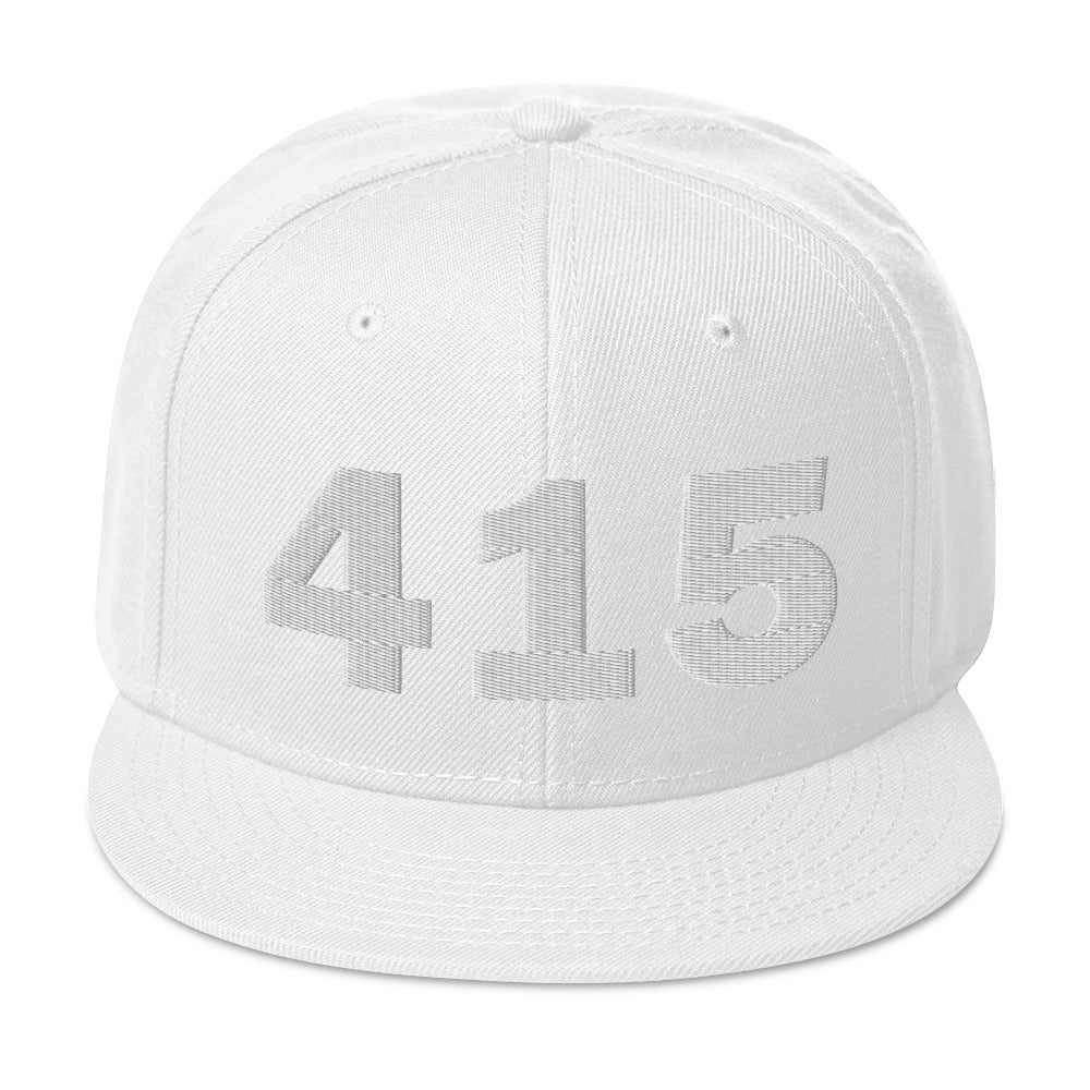 415 Area Code Snapback Hat