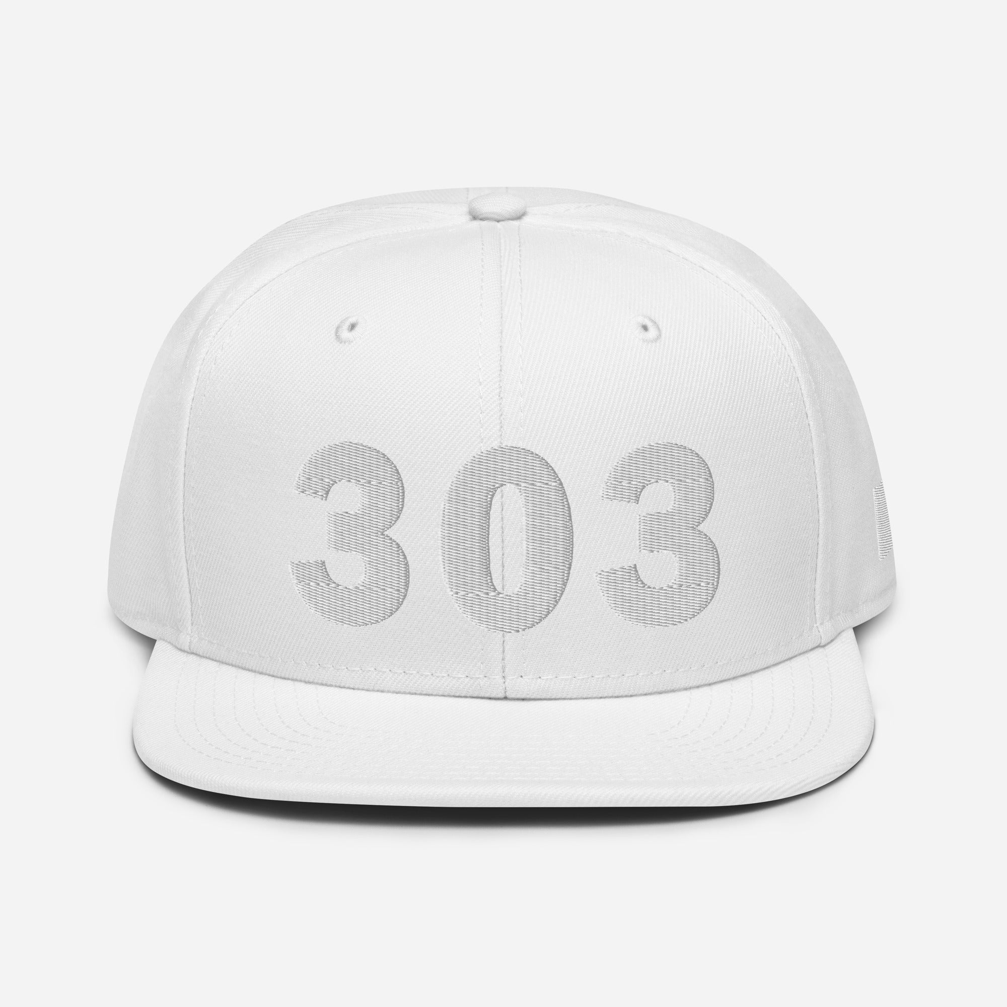 303 Area Code Snapback Hat
