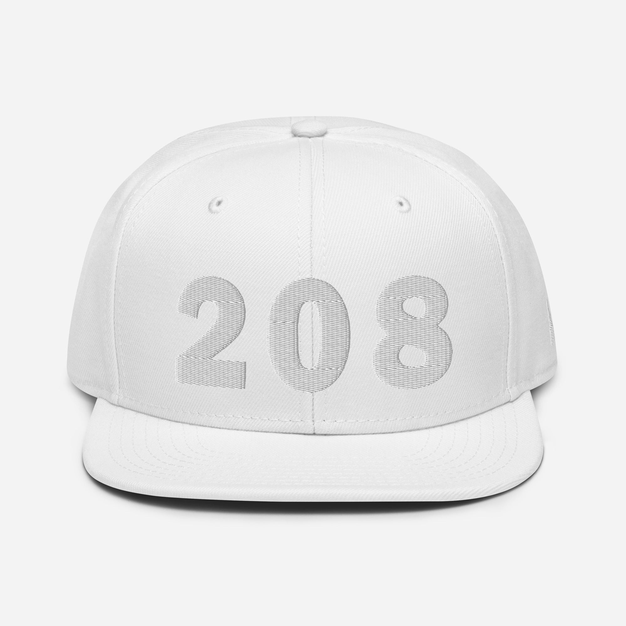 208 Area Code Snapback Hat