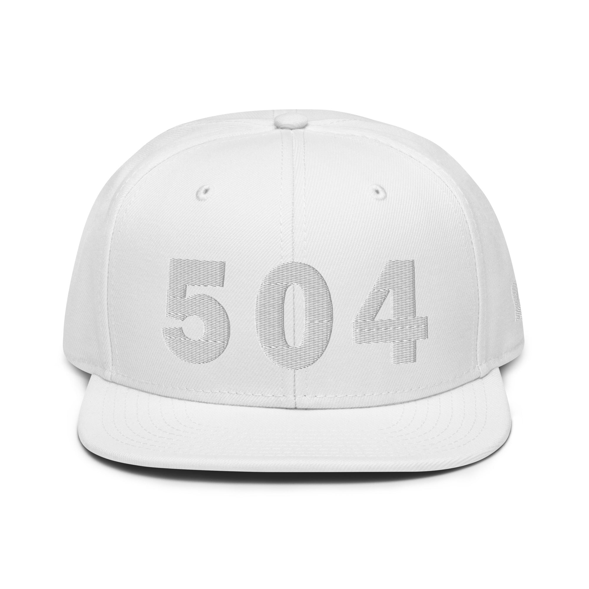 504 Area Code Snapback Hat