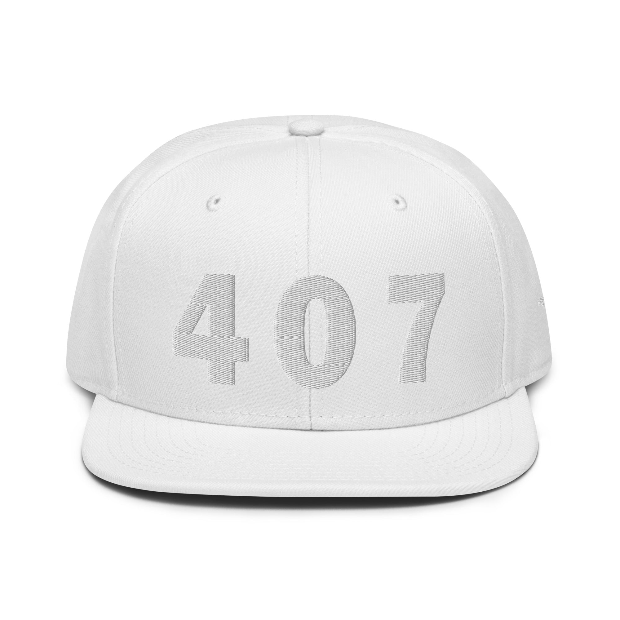 407 Area Code Snapback Hat