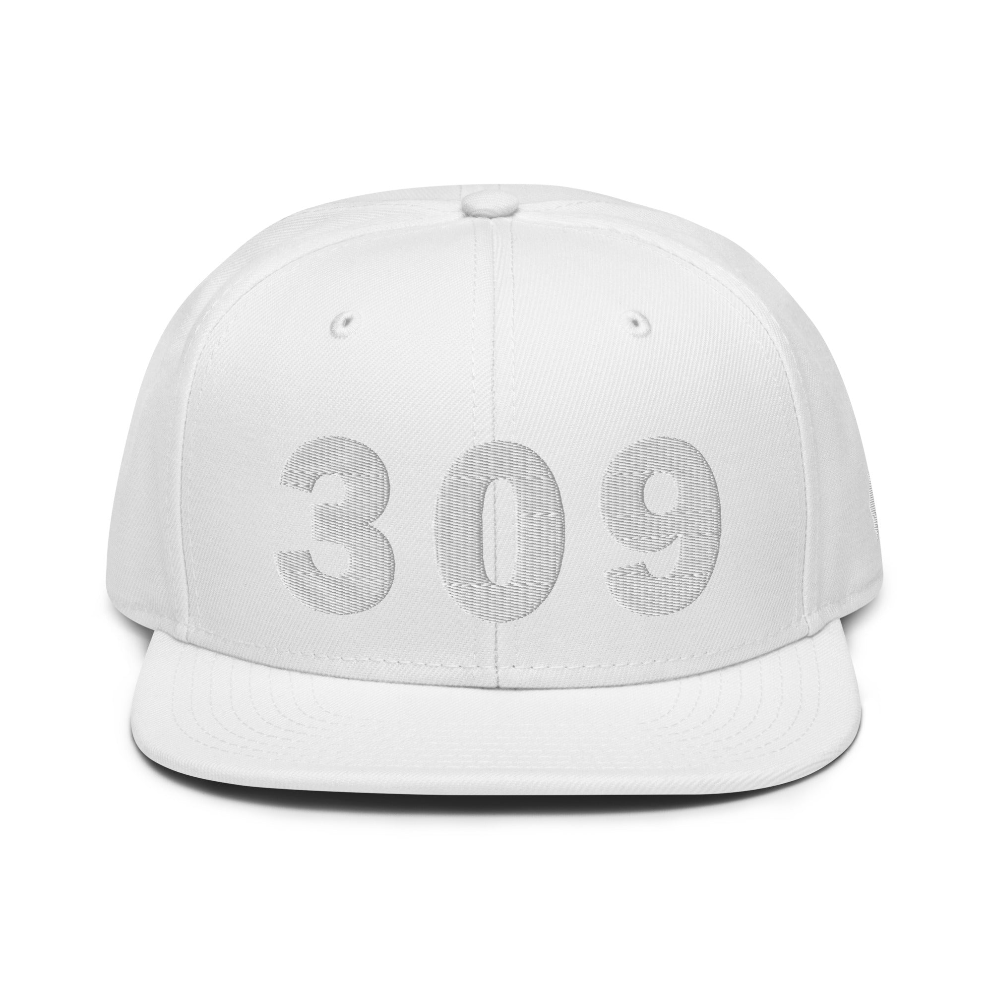309 Area Code Snapback Hat
