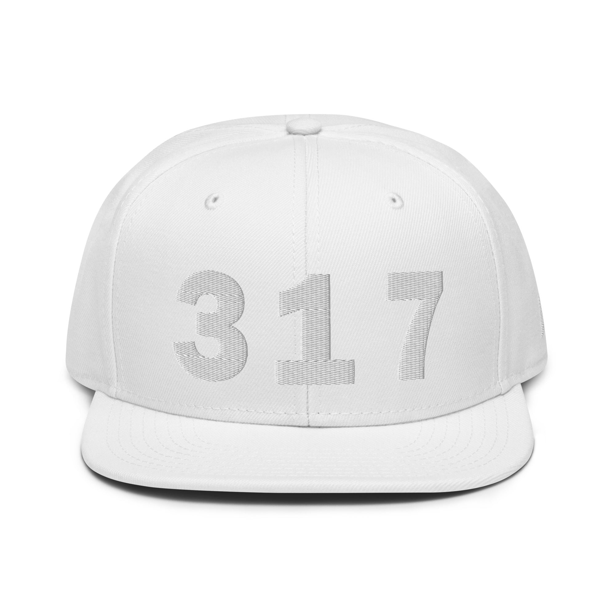 317 Area Code Snapback Hat