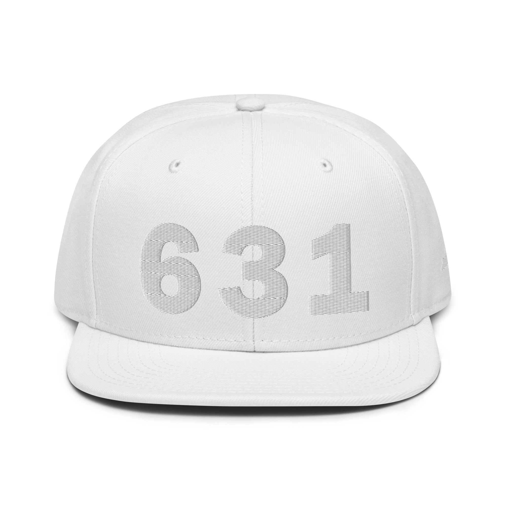 631 Area Code Snapback Hat