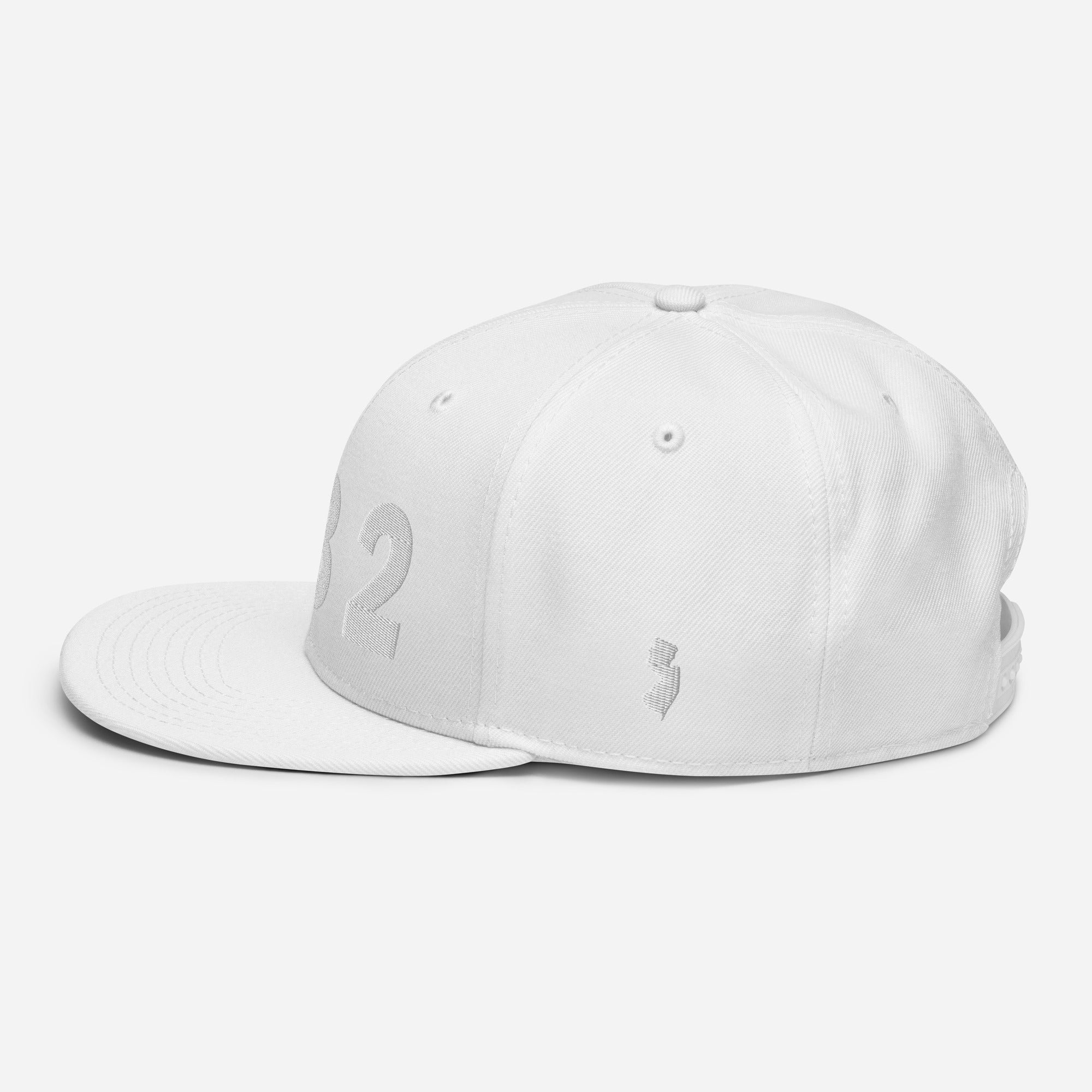 732 Area Code Snapback Hat