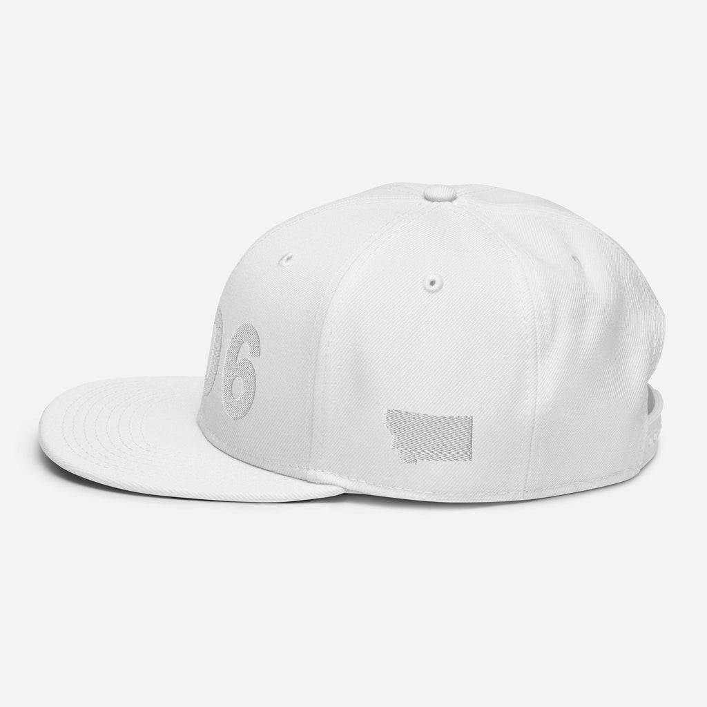 406 Area Code Snapback Hat