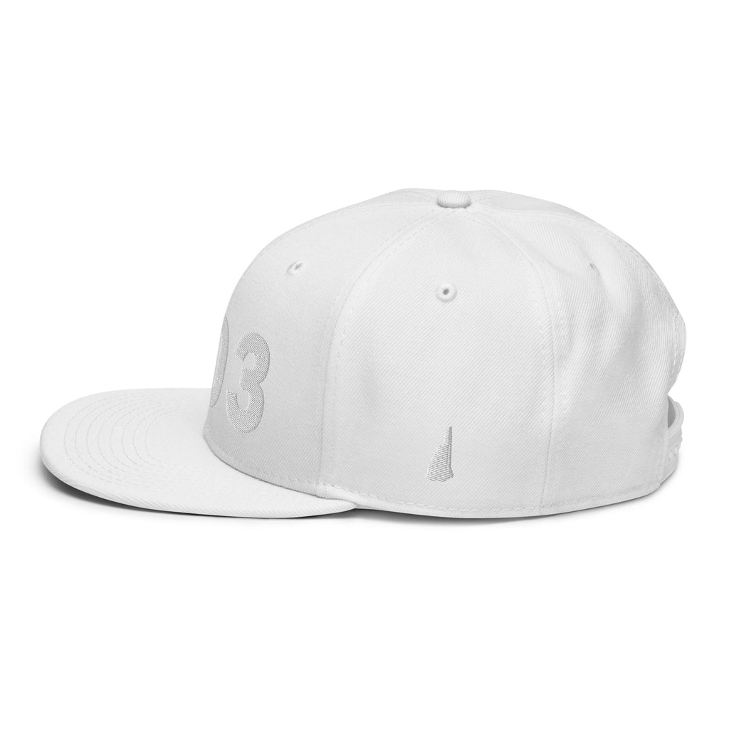 603 Area Code Snapback Hat