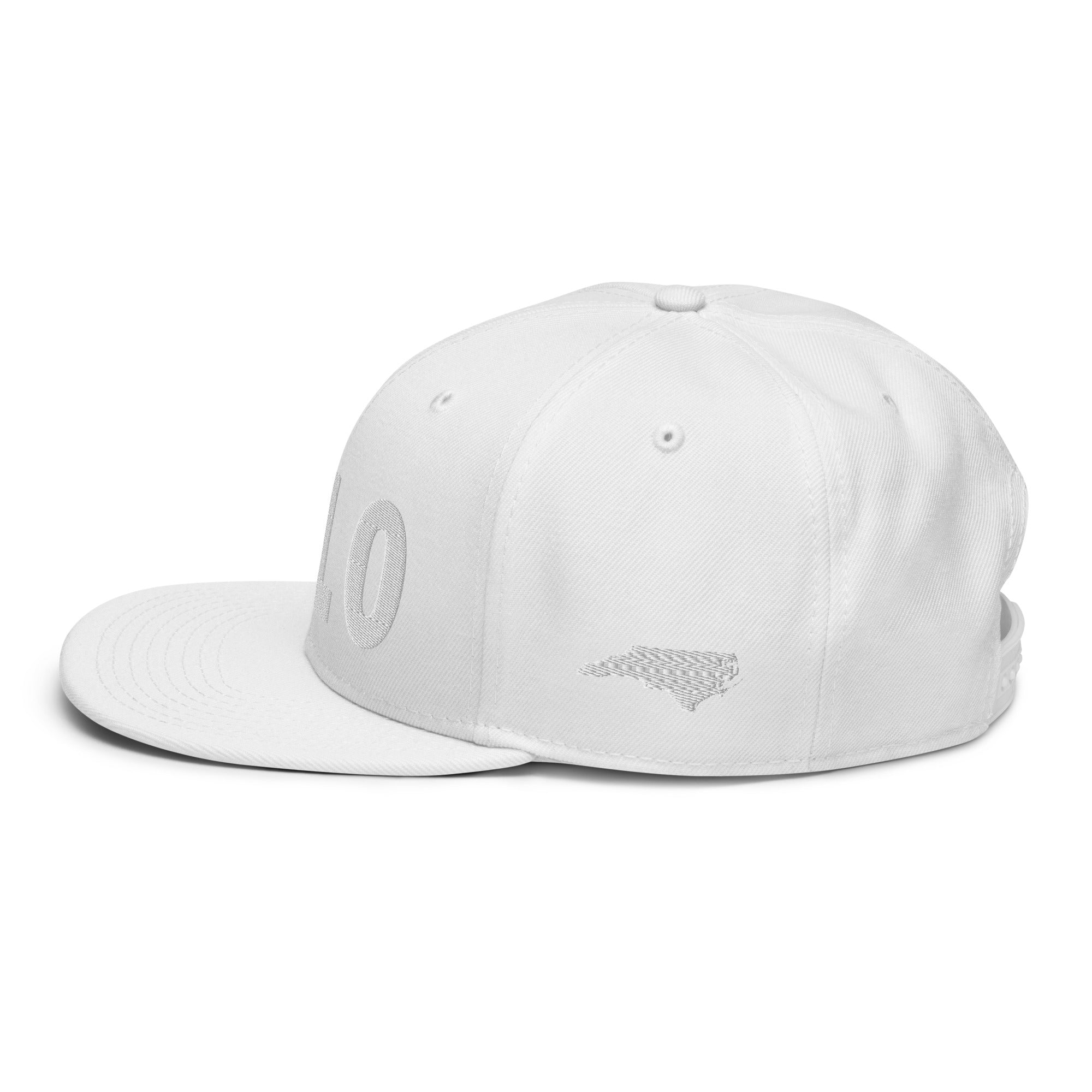 910 Area Code Snapback Hat