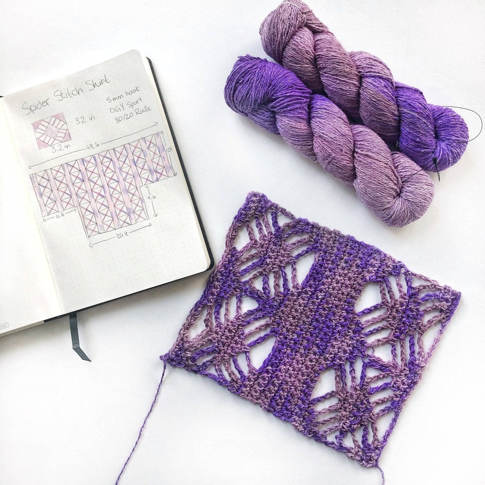 Stephanie's Web Tee Crochet Kit