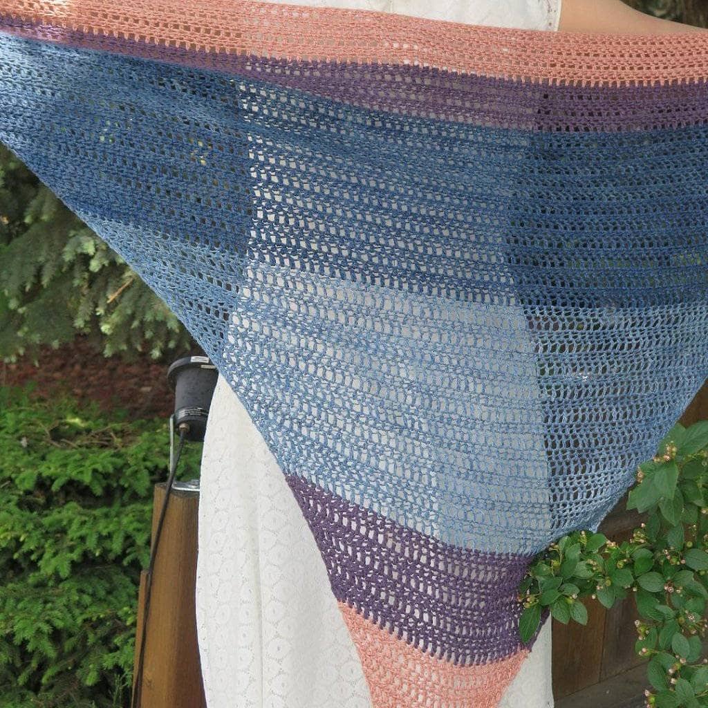 Sunset On The Water Shawl Crochet Kit