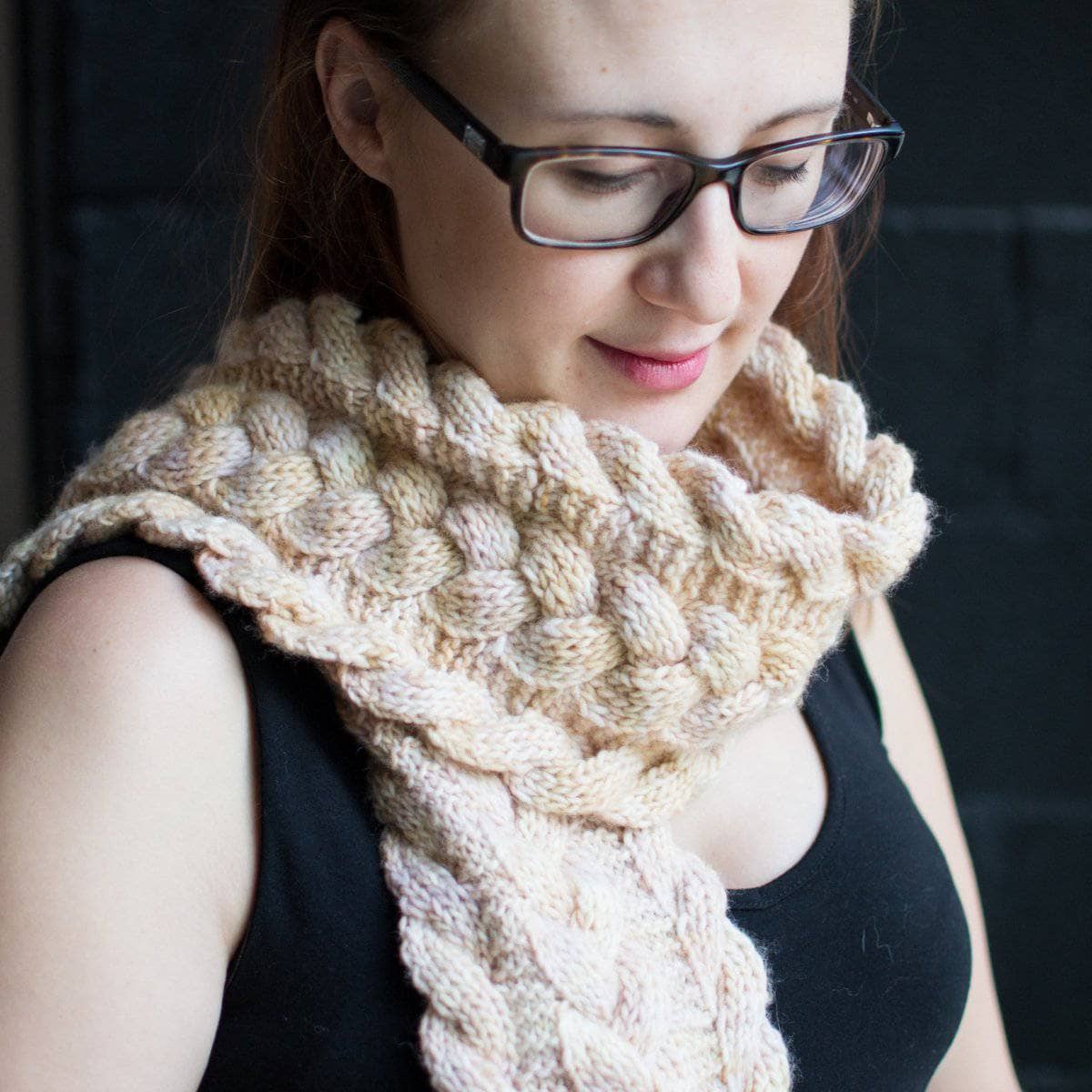 Third Law Cabled Scarf Knit Kit