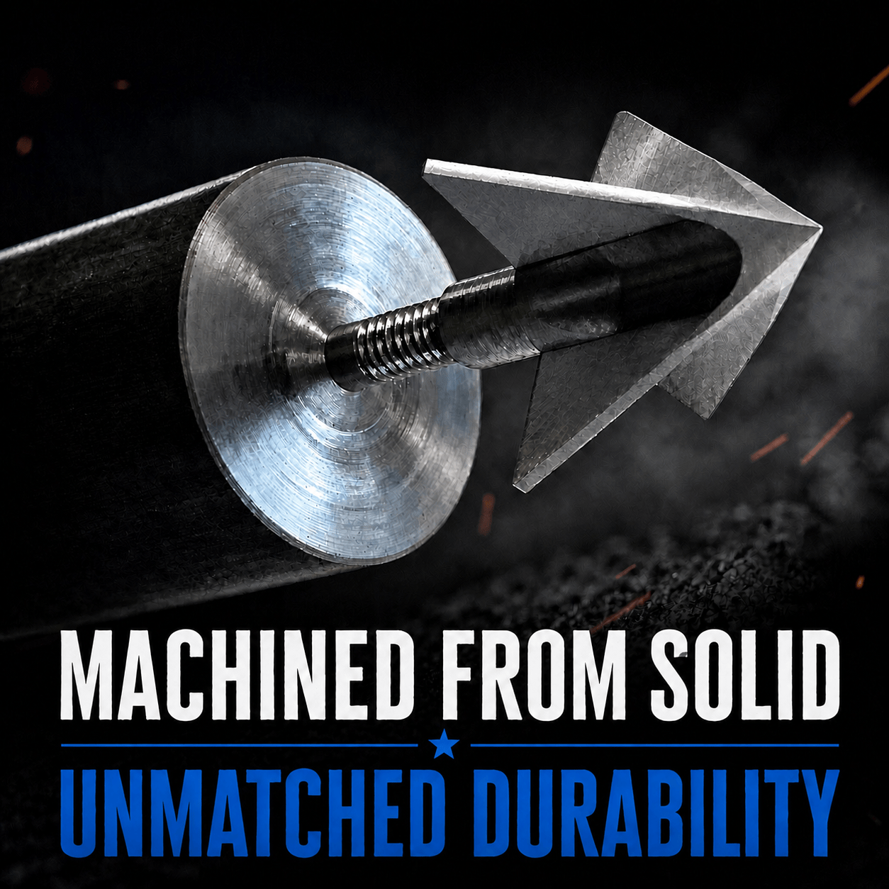 TOTA | 100 grain broadhead | 1-inch solid | fixed blade