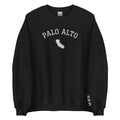 Palo Alto California Embroidered Crew Neck Sweatshirt