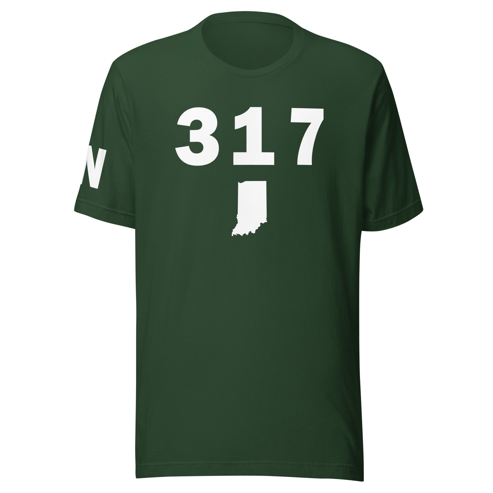317 Area Code Unisex T Shirt