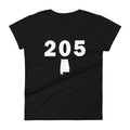 205 Area Code Women's Fashion Fit T Shirt