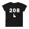 208 Area Code Women's Fashion Fit T Shirt