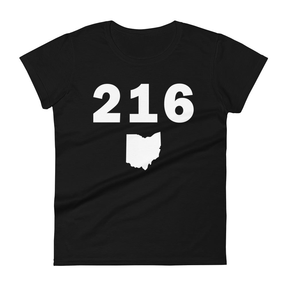 216 Area Code Women's Fashion Fit T Shirt