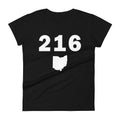 216 Area Code Women's Fashion Fit T Shirt