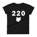 220 Area Code Women's Fashion Fit T Shirt