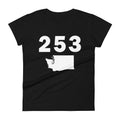 253 Area Code Women's Fashion Fit T Shirt