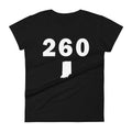 260 Area Code Women's Fashion Fit T Shirt