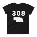 308 Area Code Women's Fashion Fit T Shirt