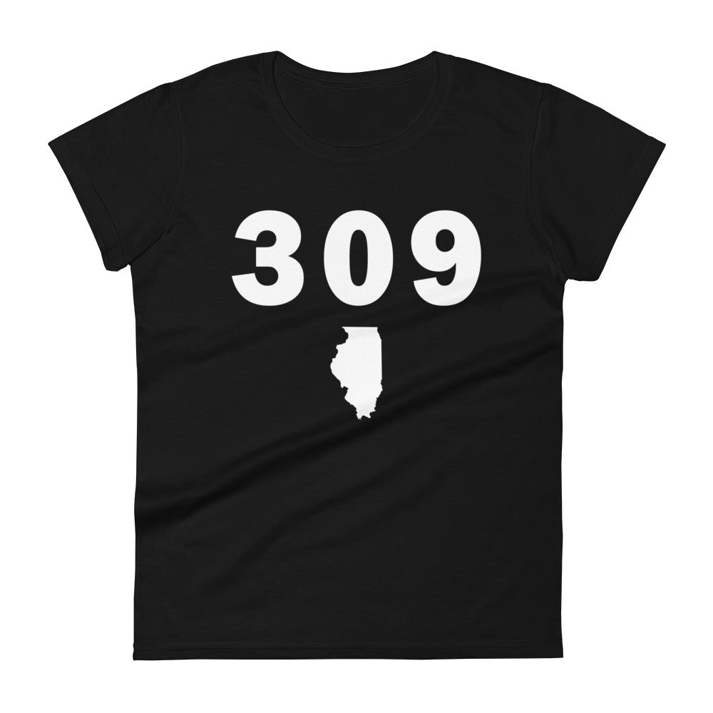309 Area Code Women's Fashion Fit T Shirt
