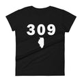 309 Area Code Women's Fashion Fit T Shirt