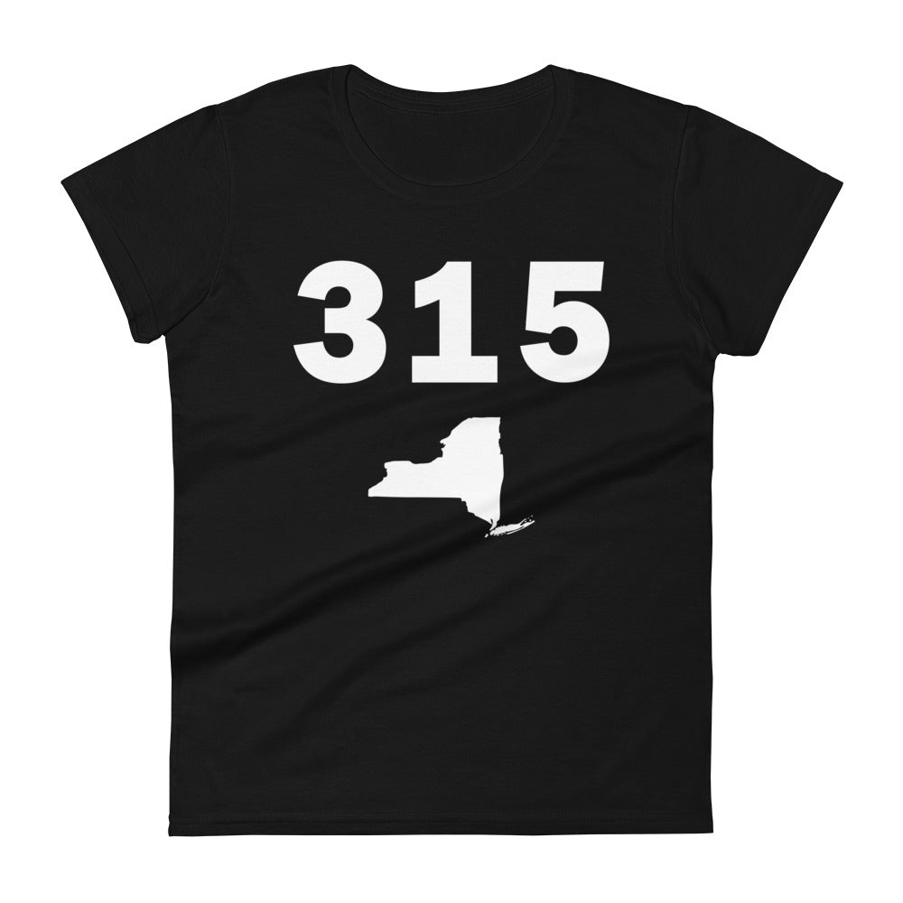 315 Area Code Women's Fashion Fit T Shirt
