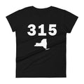 315 Area Code Women's Fashion Fit T Shirt