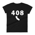 408 Area Code Women's Fashion Fit T Shirt