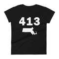 413 Area Code Women's Fashion Fit T Shirt