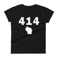414 Area Code Women's Fashion Fit T Shirt