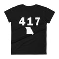 417 Area Code Women's Fashion Fit T Shirt