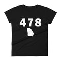 478 Area Code Women's Fashion Fit T Shirt