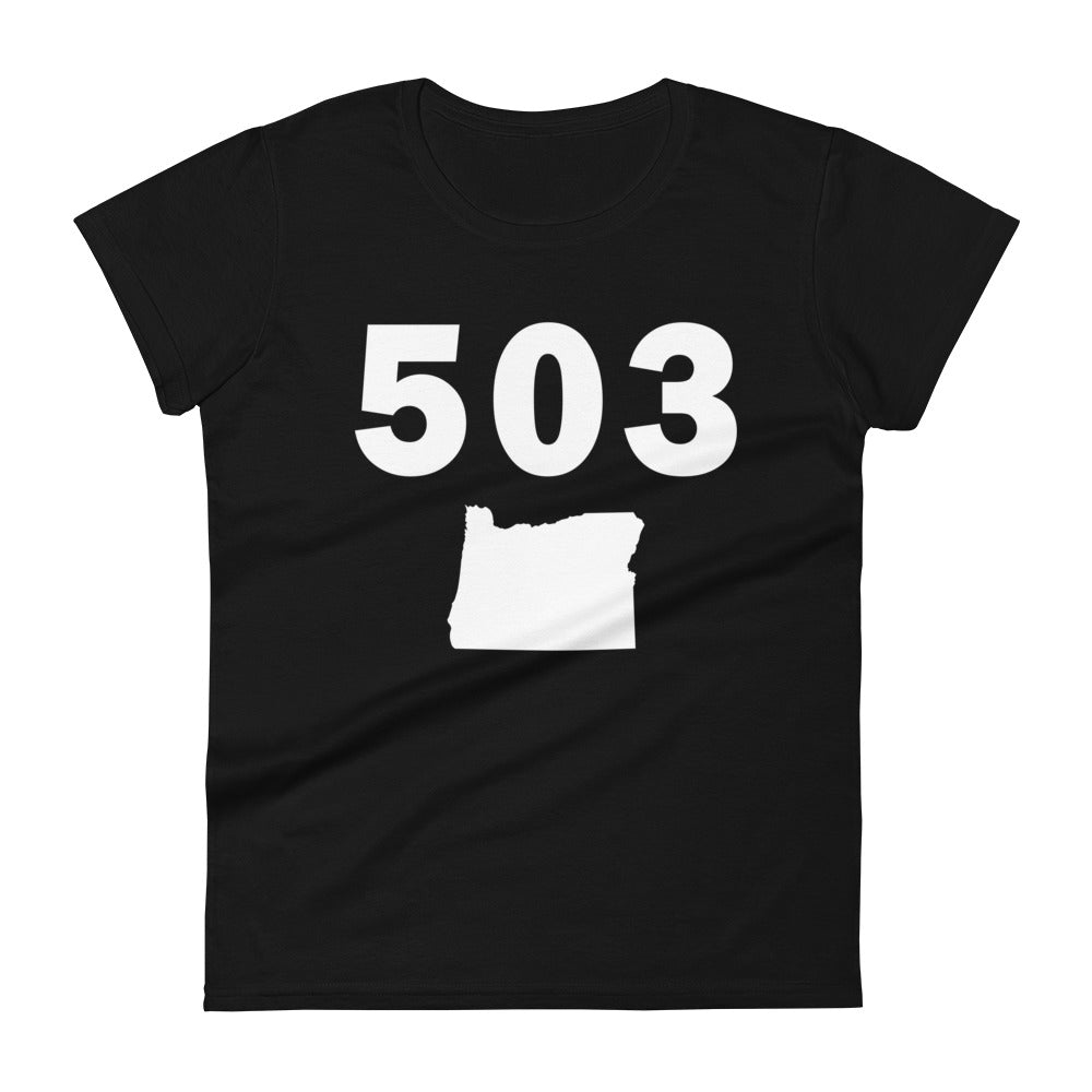 503 Area Code Women's Fashion Fit T Shirt