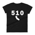 510 Area Code Women's Fashion Fit T Shirt