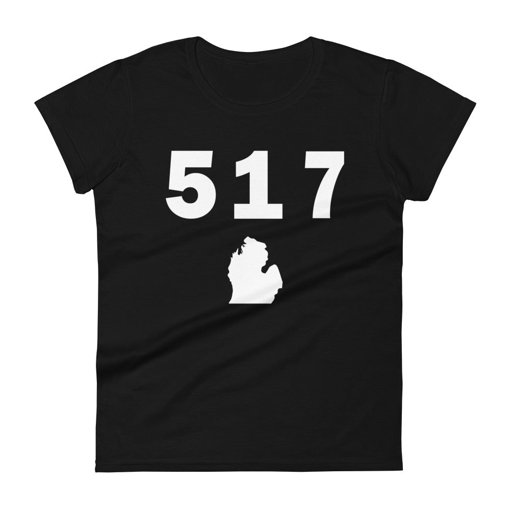 517 Area Code Women's Fashion Fit T Shirt