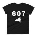 607 Area Code Women's Fashion Fit T Shirt