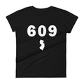 609 Area Code Women's Fashion Fit T Shirt