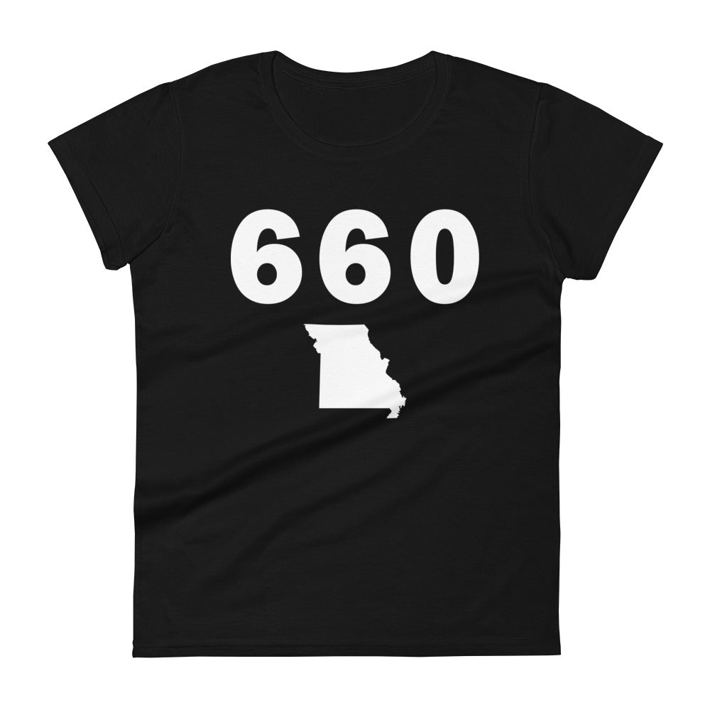 660 Area Code Women's Fashion Fit T Shirt