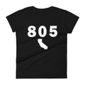 805 Area Code Women's Fashion Fit T Shirt