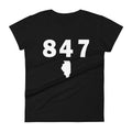 847 Area Code Women's Fashion Fit T Shirt