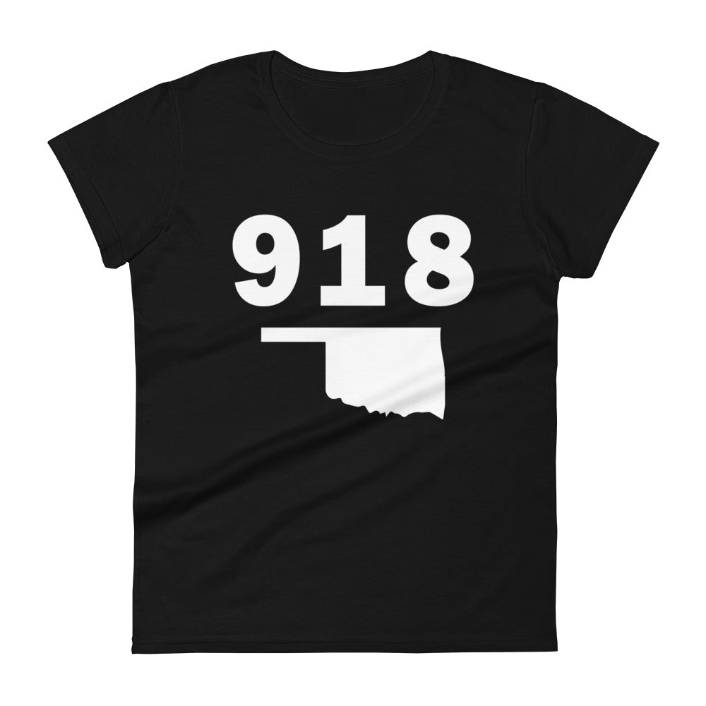 918 Area Code Women's Fashion Fit T Shirt