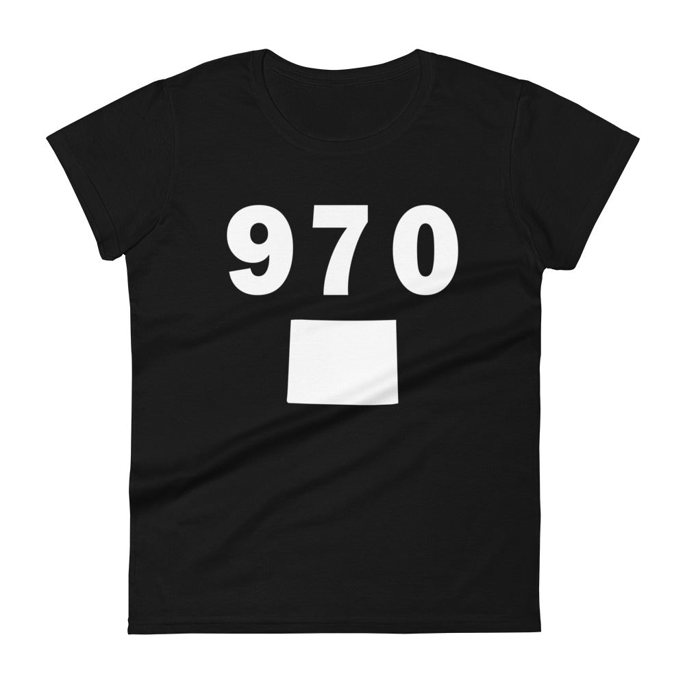 970 Area Code Women's Fashion Fit T Shirt