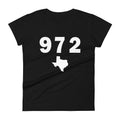972 Area Code Women's Fashion Fit T Shirt