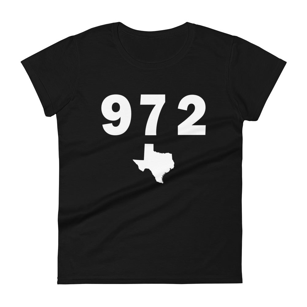 972 Area Code Women's Fashion Fit T Shirt