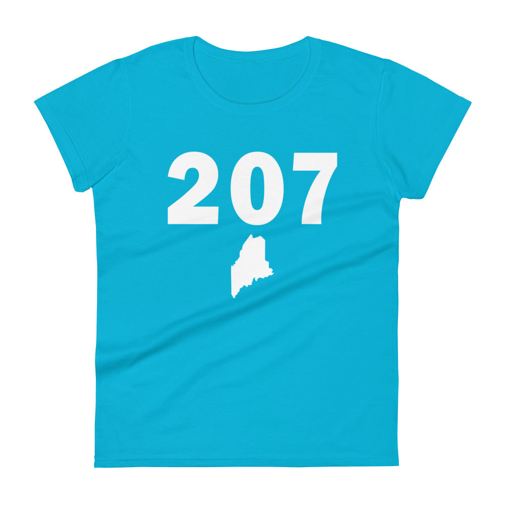 207 Area Code Women's Fashion Fit T Shirt