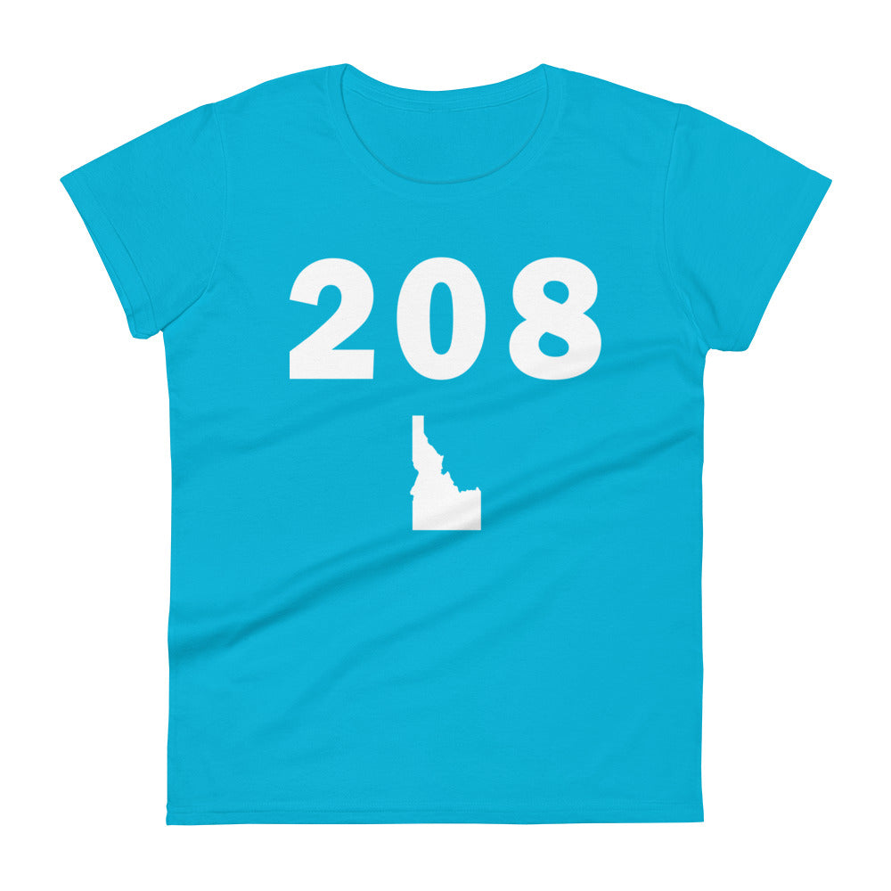 208 Area Code Women's Fashion Fit T Shirt